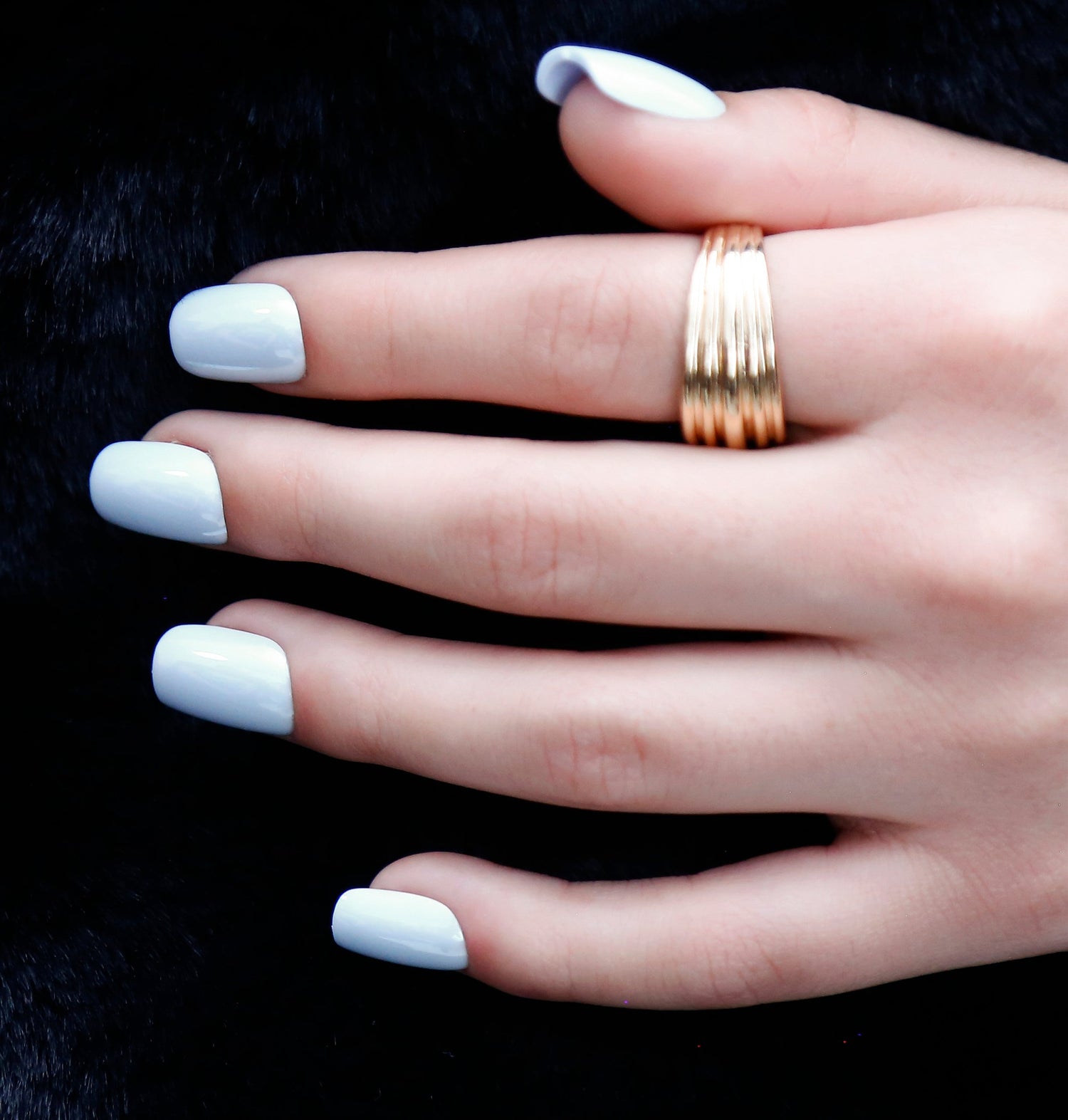 Baby Blue Glaze - Cuadrado Corto